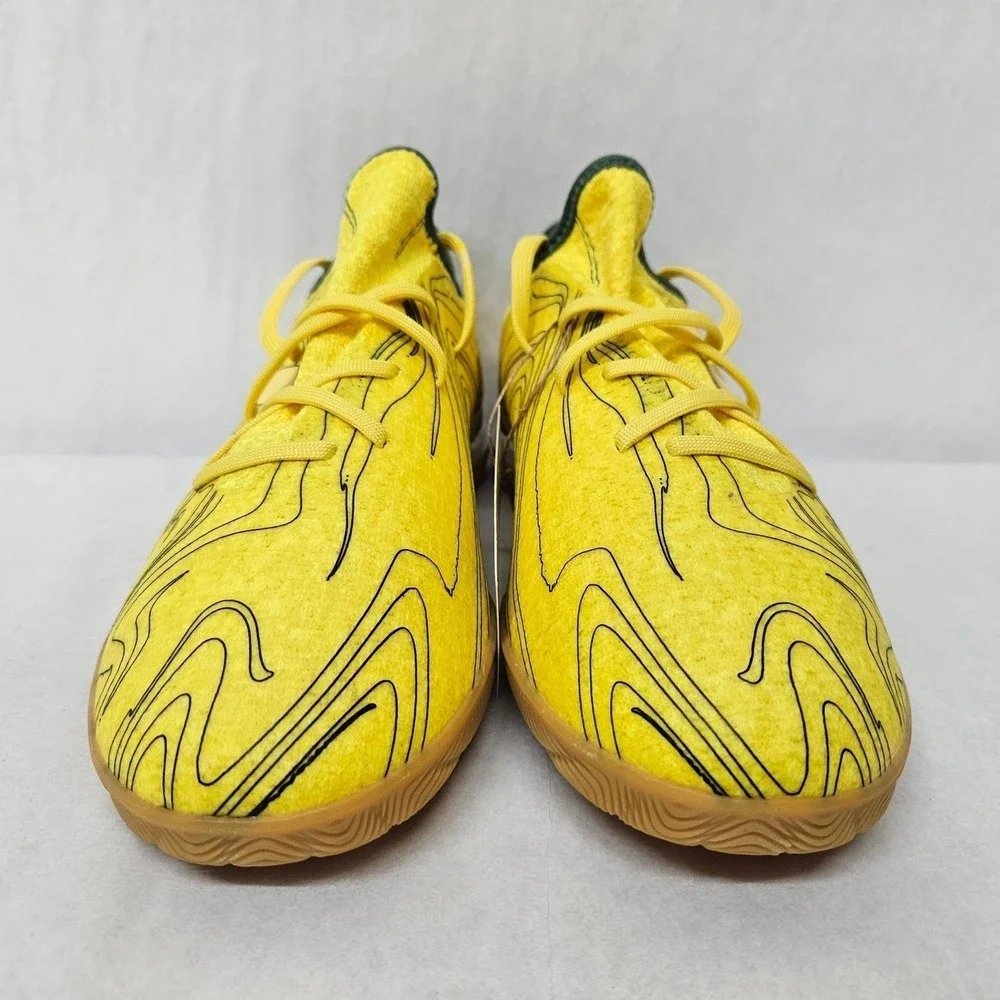 Adidas Gamemode Knit PB IN Indoor Soccer Shoe HR1741 Yellow Green Mens Size 10.5